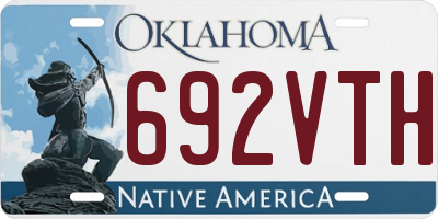 OK license plate 692VTH
