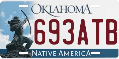 OK license plate 693ATB