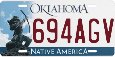 OK license plate 694AGV