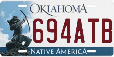 OK license plate 694ATB