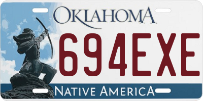 OK license plate 694EXE