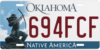 OK license plate 694FCF