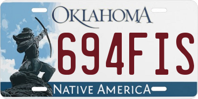 OK license plate 694FIS