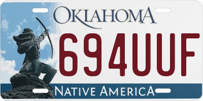 OK license plate 694UUF