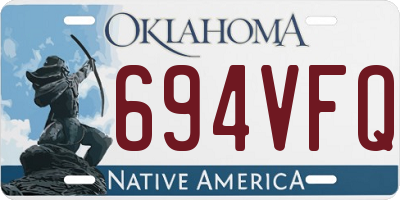 OK license plate 694VFQ