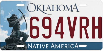 OK license plate 694VRH