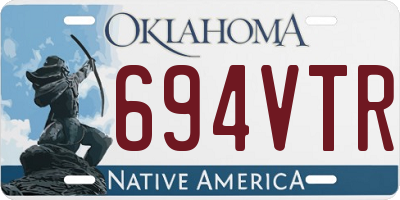 OK license plate 694VTR