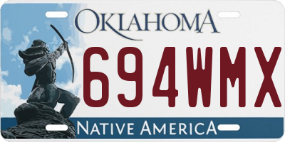 OK license plate 694WMX