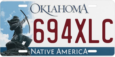 OK license plate 694XLC
