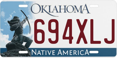 OK license plate 694XLJ