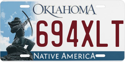 OK license plate 694XLT