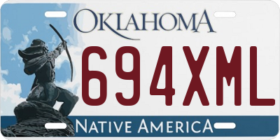 OK license plate 694XML
