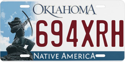 OK license plate 694XRH