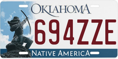OK license plate 694ZZE