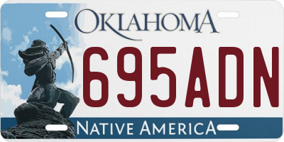 OK license plate 695ADN