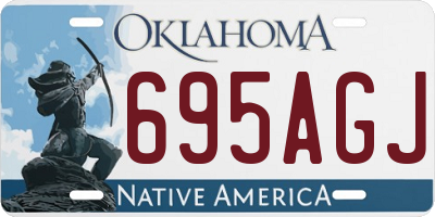 OK license plate 695AGJ