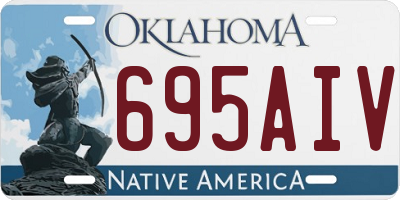 OK license plate 695AIV
