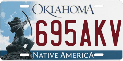 OK license plate 695AKV