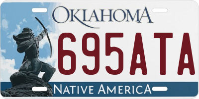 OK license plate 695ATA
