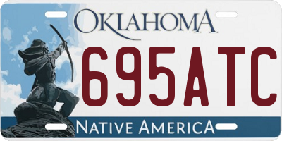 OK license plate 695ATC