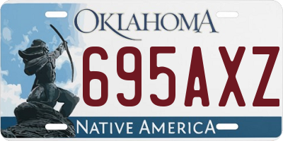 OK license plate 695AXZ