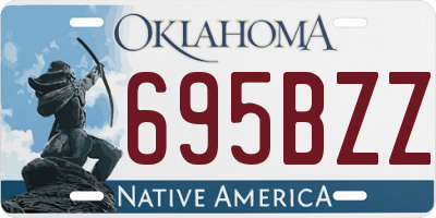 OK license plate 695BZZ