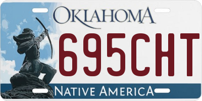 OK license plate 695CHT