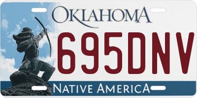 OK license plate 695DNV
