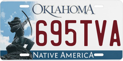 OK license plate 695TVA
