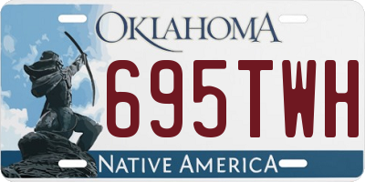 OK license plate 695TWH