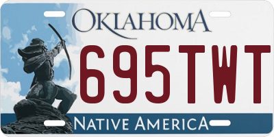 OK license plate 695TWT