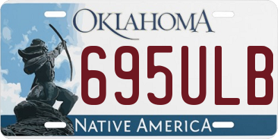 OK license plate 695ULB