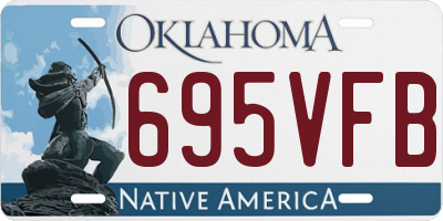 OK license plate 695VFB