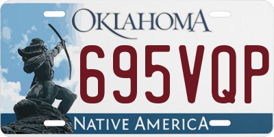 OK license plate 695VQP