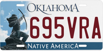 OK license plate 695VRA
