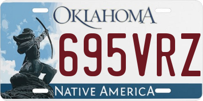 OK license plate 695VRZ