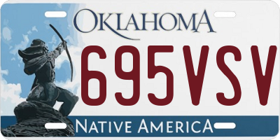 OK license plate 695VSV