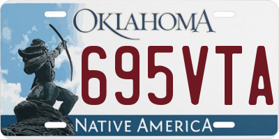 OK license plate 695VTA