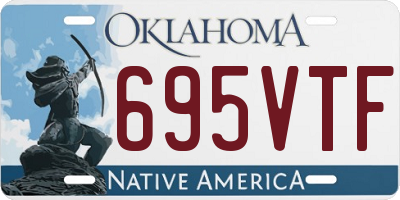 OK license plate 695VTF