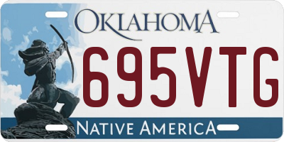 OK license plate 695VTG