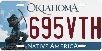 OK license plate 695VTH
