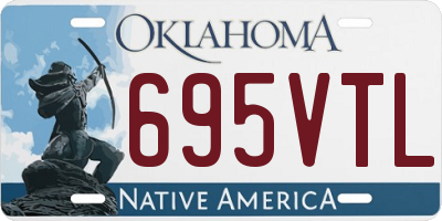 OK license plate 695VTL