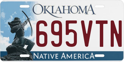 OK license plate 695VTN