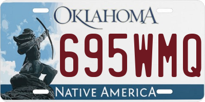 OK license plate 695WMQ