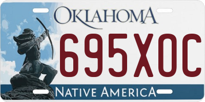 OK license plate 695XOC