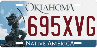 OK license plate 695XVG