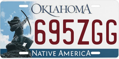 OK license plate 695ZGG