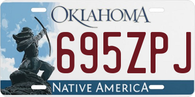 OK license plate 695ZPJ