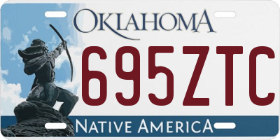 OK license plate 695ZTC