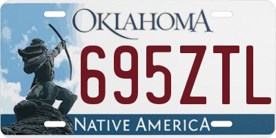OK license plate 695ZTL